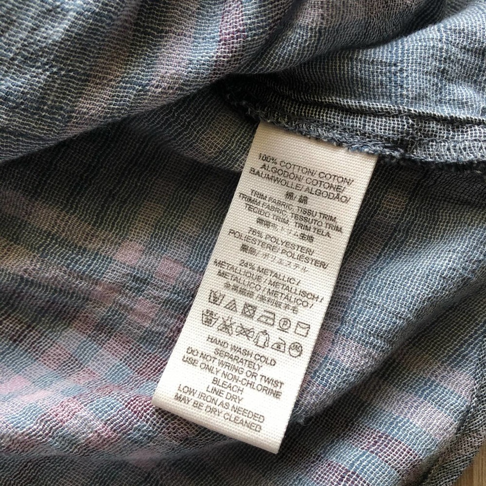 free people • cutie plaid button down top - Picture 6 of 6